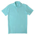 Aqua Blue 100% Cotton Pique Polo Shirt S/S POLOS FEDELI