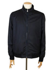 Navy Scabal Wool Lightweight Bomber Jacket  Robert Old   