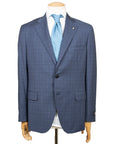 Blue Check “Natural Soft” Pure Wool Suit  Belvest   