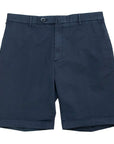 Indigo Blue Cotton Stretch Slim Fit Chino Shorts  Robert Old   