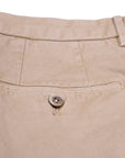 Beige Stretch Cotton Twill Chinos  Robert Old   