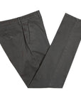 Charcoal Stretch Cotton Twill Chinos  Robert Old   