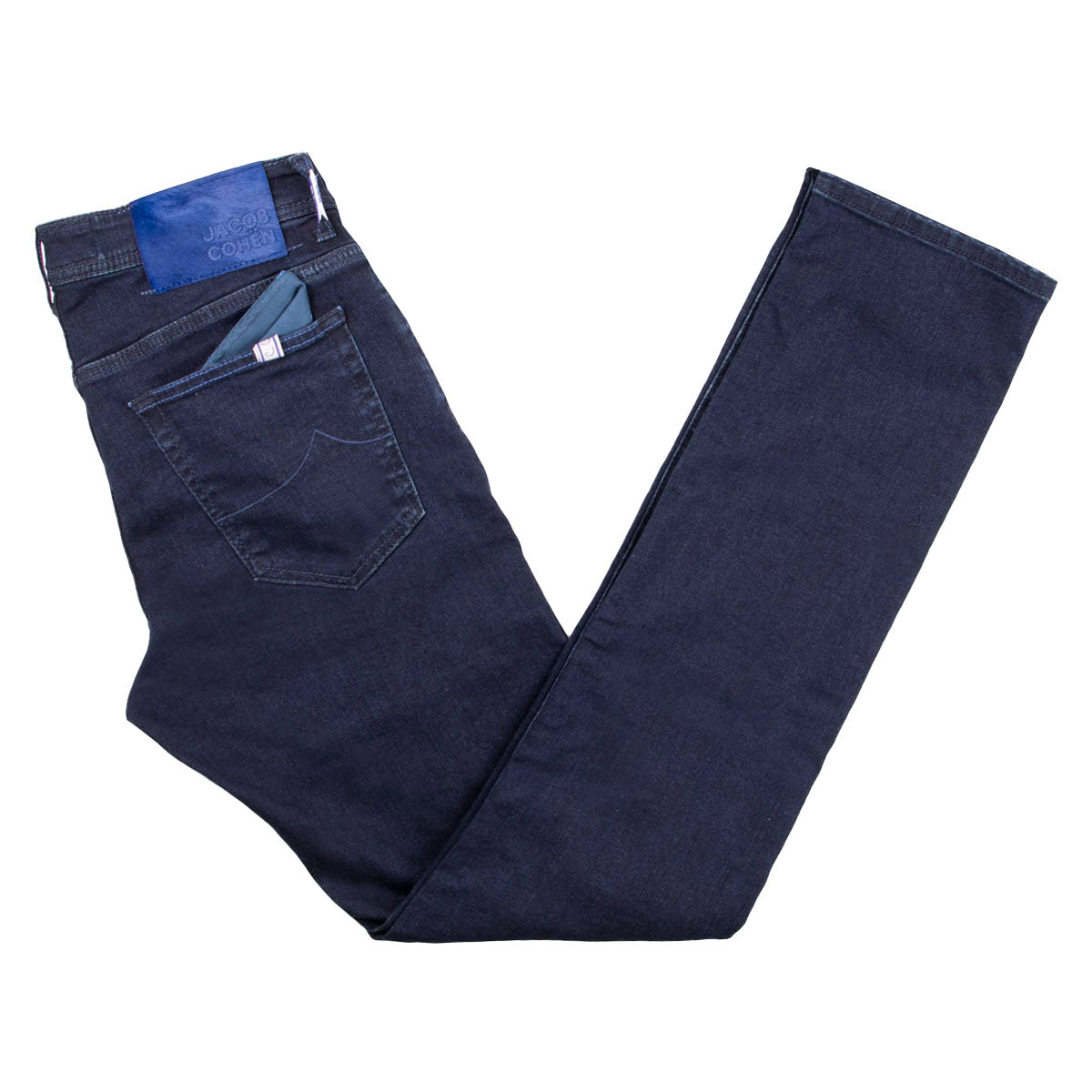 Dark Wash 'Bard' Stretch Slim Fit Jeans  Jacob Cohen   