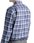 Charcoal & Red Check Cotton Flannel Shirt Long Sleeve Paul & Shark   