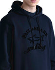 Navy 100% Cotton Hoodie Hoodie Paul & Shark   