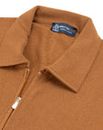 Orange Pure Merino Wool 2Ply Cardigan  Robert Old   