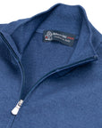 Royal Navy Virgin Wool Zip Neck Sweater  Robert Old   