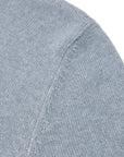 Ice Blue Wool & Cashmere Blend Crew Neck Jumper KNITWEAR Robert Old