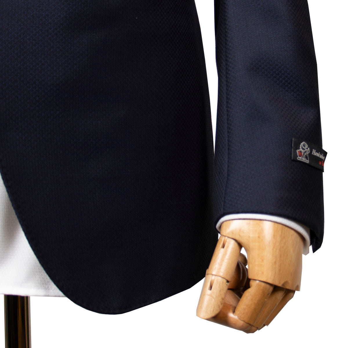 Navy Textured Wool & Silk Caccioppoli Tuxedo Suit  Robert Old   