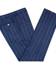 Navy & White Pinstripe Double-Breasted Suit SUITS Robert Old