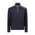 Navy Wool Half-Zip with Typhoon Details KNITWEAR Paul & Shark