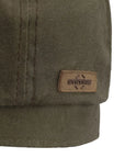 Olive Hatteras Wax Flat Cap with Ear Flaps  Stetson   