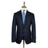 Navy Check Italian Wool & Cashmere Suit SUITS Belvest