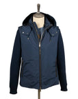 Moorer Blue 'Evan' Lightweight Down Filled Jacket BLOUSONS MooRER