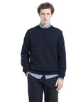 Navy Wool Crewneck Jumper KNITWEAR Paul & Shark