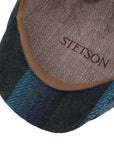 Blue Harris Tweed Hatteras Flat Caps  Stetson   