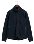 Evening Blue Fleece Jacket  Gant   