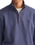 Jean Blue Sacker Rib Half-Zip Sweatshirt  Gant   