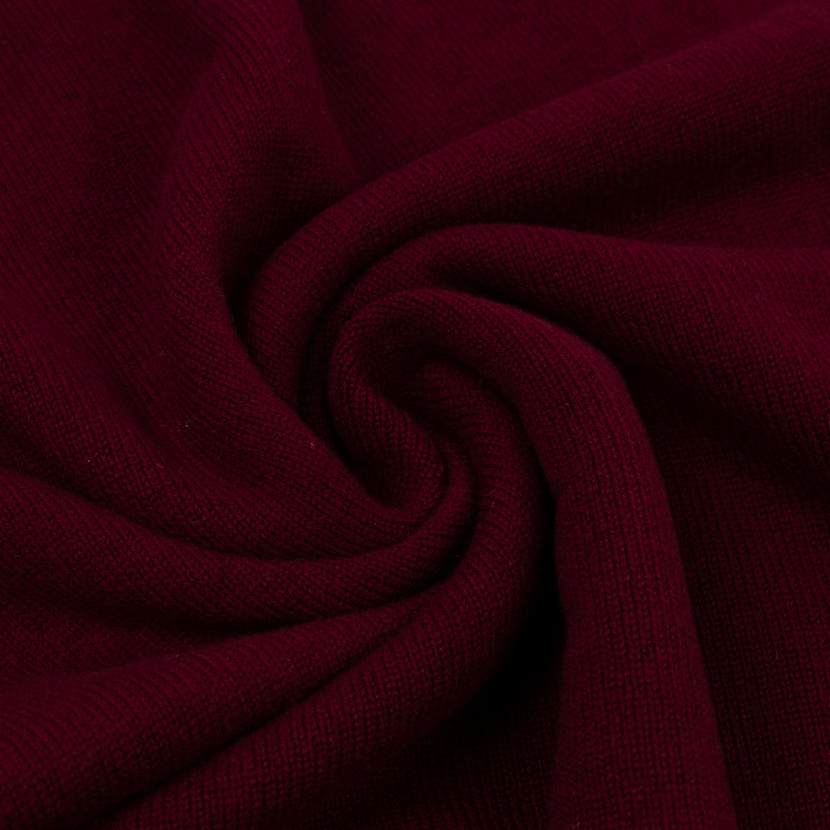 Claret Red Tobermorey 4ply V-Neck Cashmere Sweater  Robert Old   