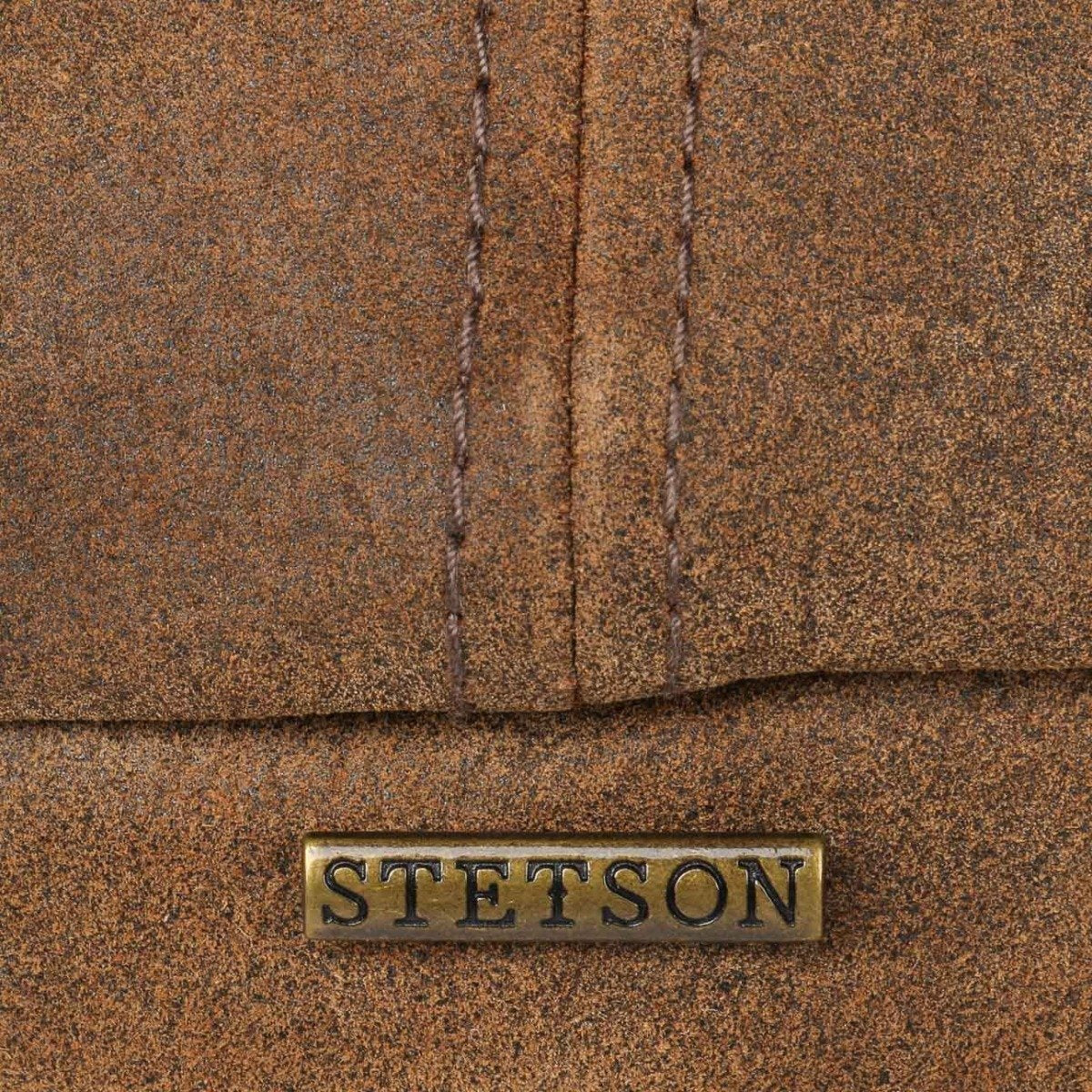 Brown Pigskin Leather Burney Hatteras Flap Cap  Stetson   