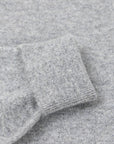 Flannel Highclere Cashmere Crew Neck Sweater  Robert Old   