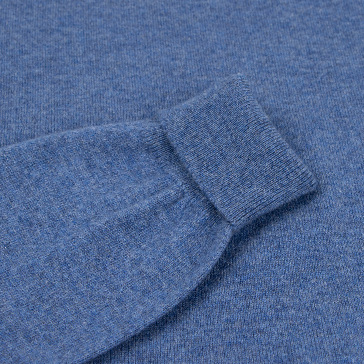 Lapis Blue Chatsworth 2ply V-Neck Cashmere Sweater  Robert Old   