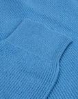 Airforce Blue Huntley 2ply Rib Crew Neck Cashmere Sweater  Robert Old   