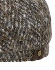 Grey Heather Wool Hatteras Flat Cap CAPS & HATS Stetson