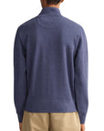 Jean Blue Sacker Rib Half-Zip Sweatshirt  Gant   