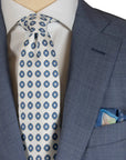 Light Blue 100% Wool Suit  Robert Old   