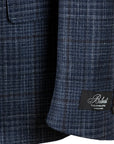 Italian Fine Navy Check Jacket  Belvest   