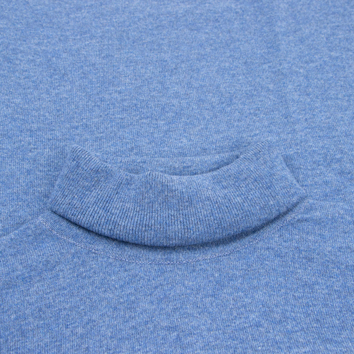 Lapis Elgin 2ply Roll Neck Cashmere Sweater  Robert Old   