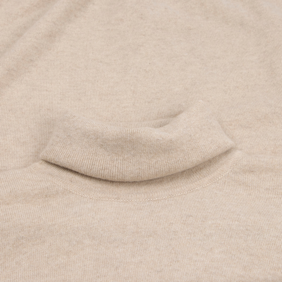 Linen Elgin 2ply Roll Neck Cashmere Sweater  Robert Old   