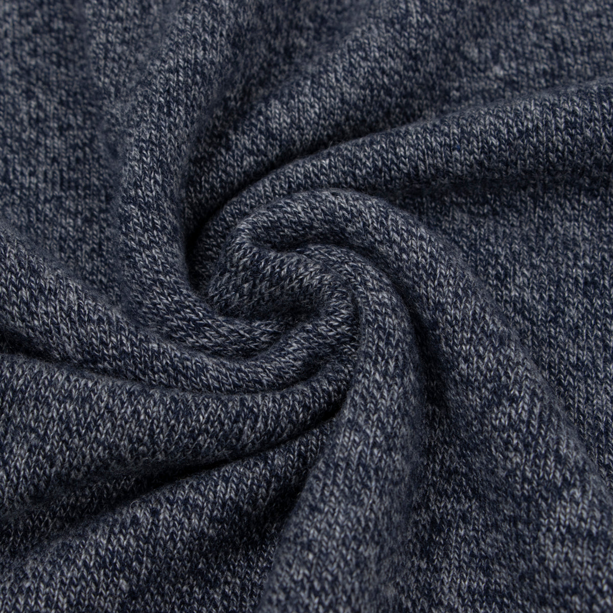 The Bowmore 1/4 Zip Neck Cashmere Sweater - Flannel / Navy  Robert Old   