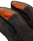 Charcoal Suede Desert Boot  Santoni   