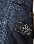 Italian Fine Navy Check Jacket  Belvest   