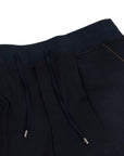 Navy 'Broderick' Sweat Shorts  Moorer   