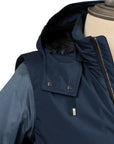 Moorer Blue 'Evan' Lightweight Down Filled Jacket BLOUSONS MooRER