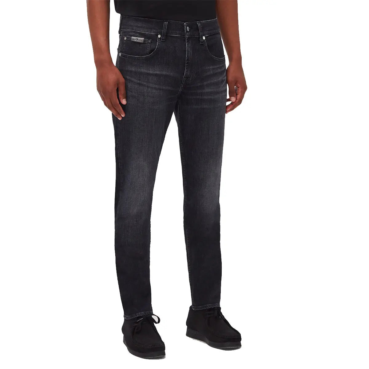Black Special Edition Slimmy Tapered Jeans  7 For All Mankind   