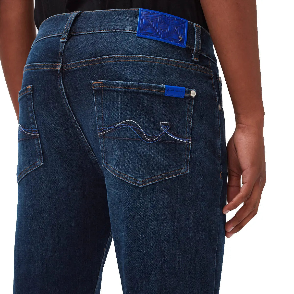 Blue Special Edition Slimmy Tapered Jeans  7 For All Mankind   
