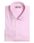 Pink Twill Swiss Cotton Shirt  Robert Old   