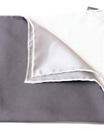 Four Shades Silver Silk Pocket Square HANDKERCHIEFS Robert Old