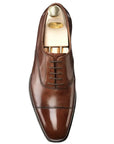 Audley Dark Brown Hand Grade Oxford Shoes  Crockett & Jones   