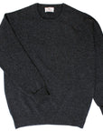 The Ayre 2ply Crew Neck Pure Lambswool Sweater Crew Neck Robert Old Charcoal 36" UK 