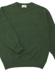 The Ayre 2ply Crew Neck Pure Lambswool Sweater Crew Neck Robert Old Rosemary 36" UK 