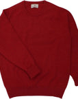 The Ayre 2ply Crew Neck Pure Lambswool Sweater Crew Neck Robert Old Poppy Melange 36" UK 