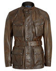 Antique Bronze Trialmaster Panther Leather Jacket  Belstaff   