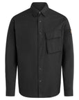 Black Garment Dyed Cotton Scale Shirt  Belstaff   