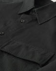 Black Garment Dyed Cotton Scale Shirt  Belstaff   