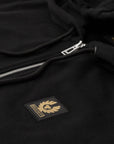 Black Jersey Cotton Full Zip Hoodie Hoodie Belstaff   